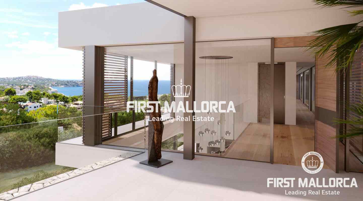 Fantástica villa de obra nueva con vistas panorámicas al mar en Costa