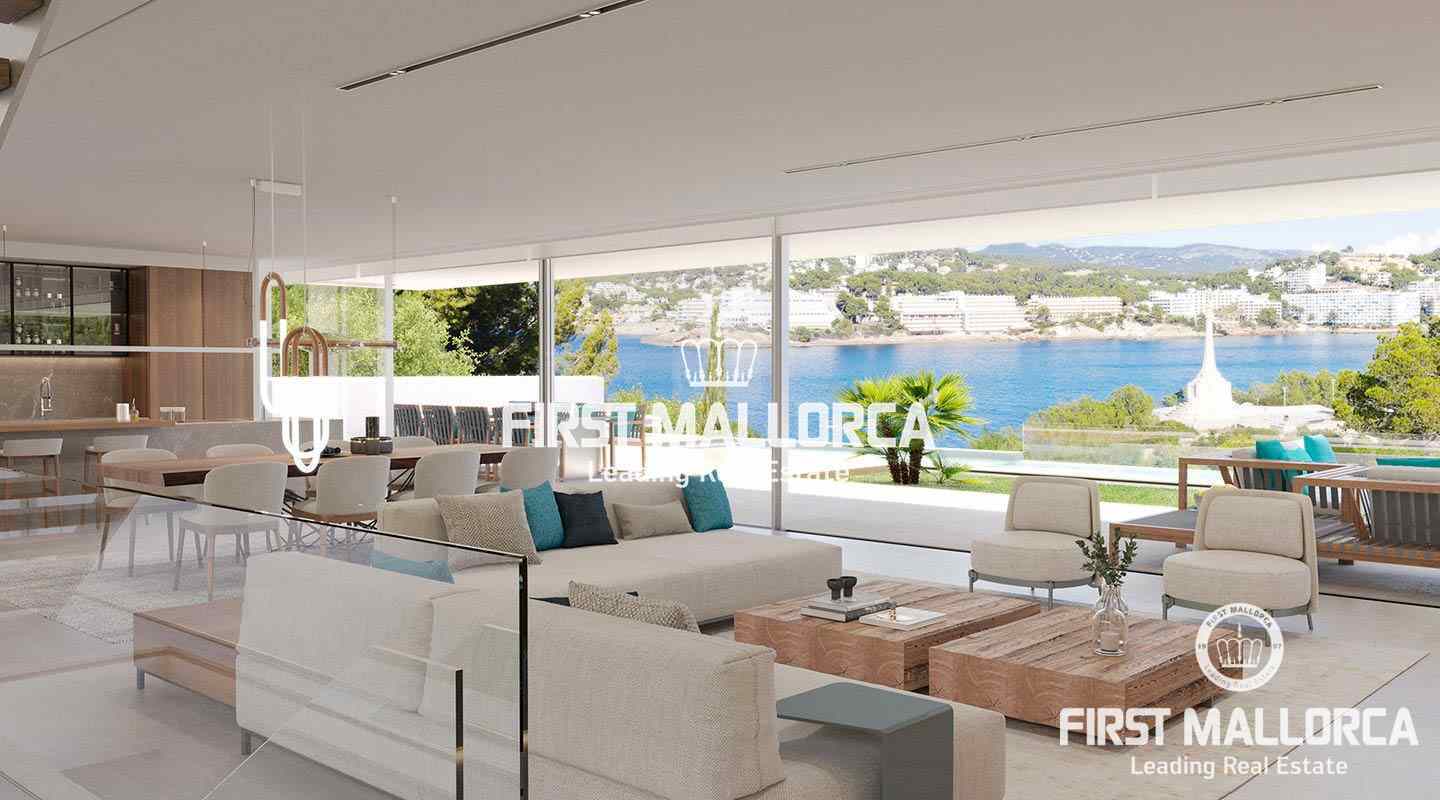 Luxus Villa im Bau mit privatem Hafenzugang und fantastischem Blick auf